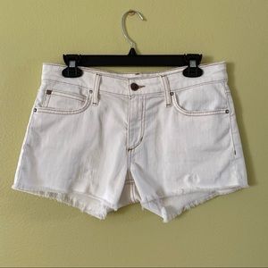Joe's Jeans off-white denim shorts 28